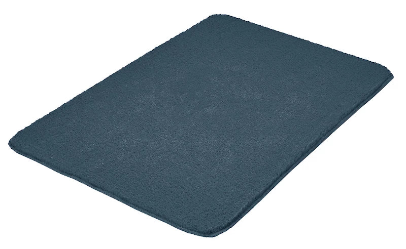 Blå Badrumsmatta i återvunnen polyester, miljövänlig, överblick