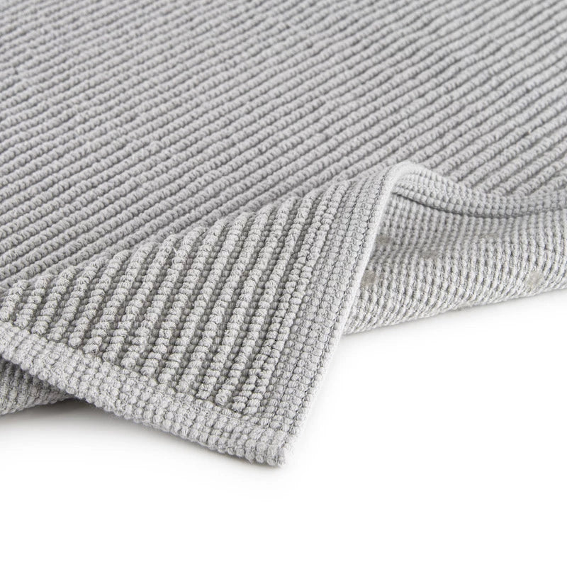 Ribbon duschmatta i högkvalitativ 100% bomull, snabbtorkande, halskyddad, materialbild