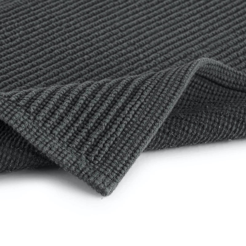 Ribbon duschmatta i högkvalitativ 100% bomull, snabbtorkande, halskyddad, materialbild