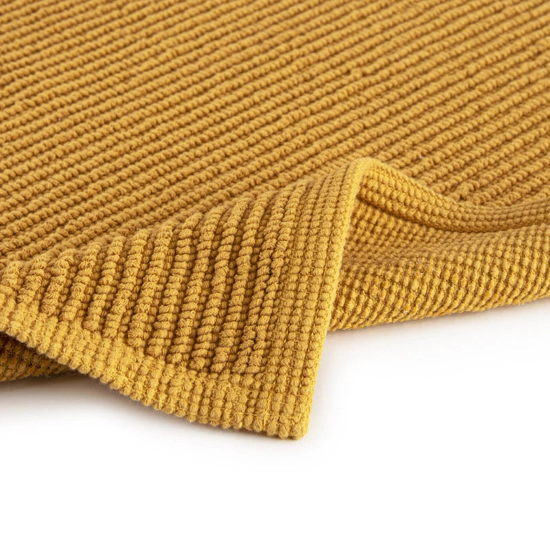 Ribbon duschmatta i högkvalitativ 100% bomull, snabbtorkande, halskyddad, materialbild