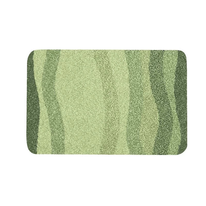 grön badrumsmatta Miami, halskyddad baksida