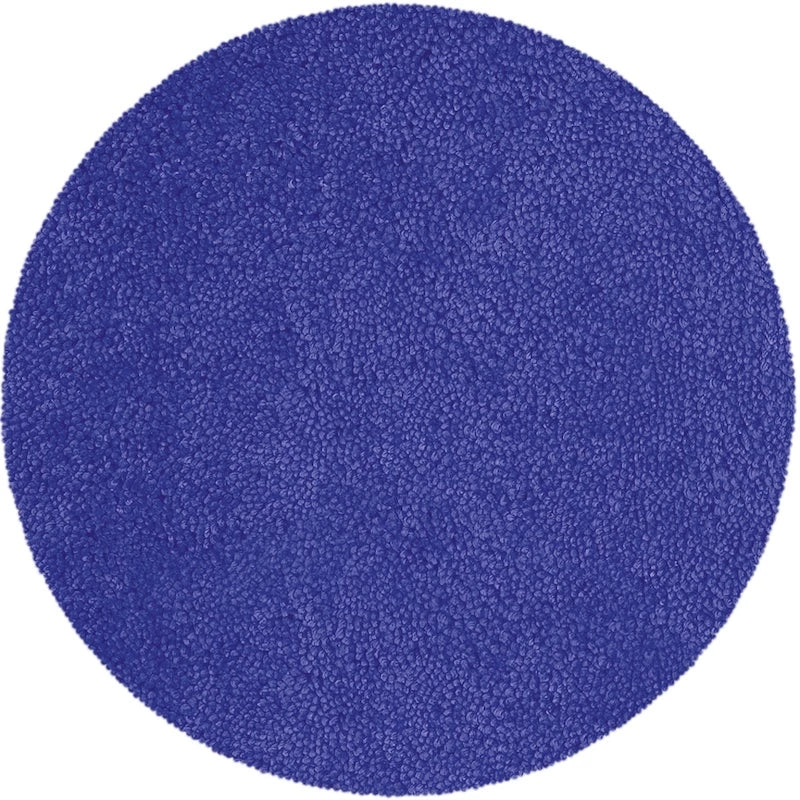 Rund, Highland, Badrumsmatta, blå