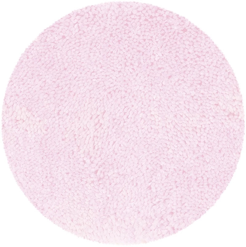 Badrumsmatta Highland, rosa, rund