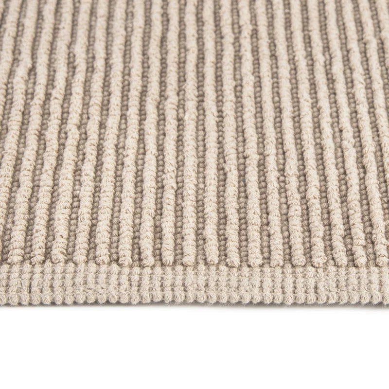 Ribbon duschmatta i högkvalitativ 100% bomull, snabbtorkande, halskyddad, närbild