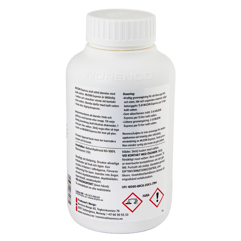 Mudin Express avloppsöppnare, propplösare, avloppsrengöring