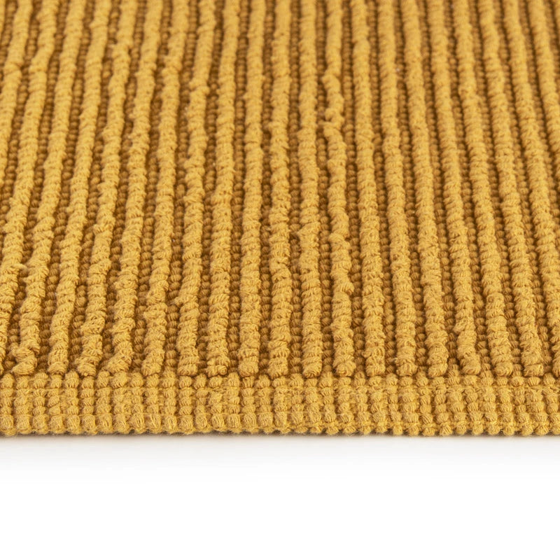 Ribbon duschmatta i högkvalitativ 100% bomull, snabbtorkande, halskyddad, närbild