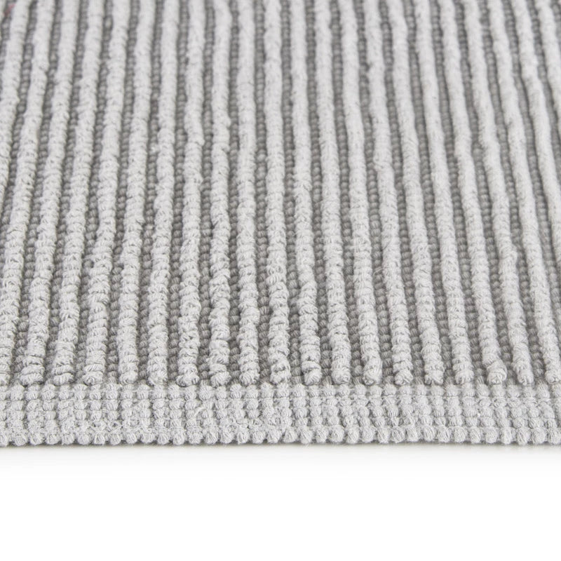 Ribbon duschmatta i högkvalitativ 100% bomull, snabbtorkande, halskyddad, närbild