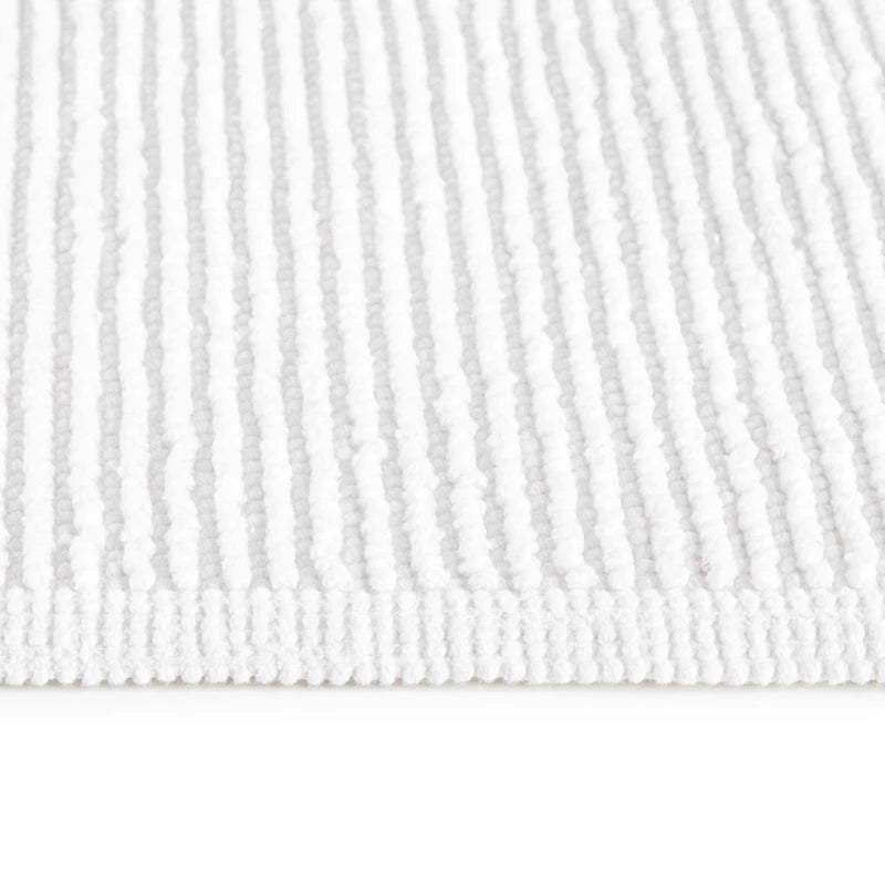 Ribbon duschmatta i högkvalitativ 100% bomull, snabbtorkande, halskyddad, närbild