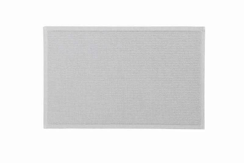 Ribbon duschmatta i högkvalitativ 100% bomull, snabbtorkande, halskyddad