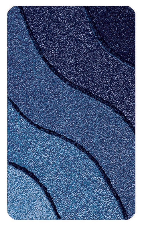Badrumsmatta Wave I 100% akryl, halkskyddad undersida, överblick