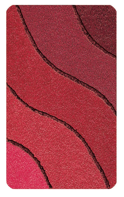 Badrumsmatta Wave I 100% akryl, halkskyddad undersida, överblick